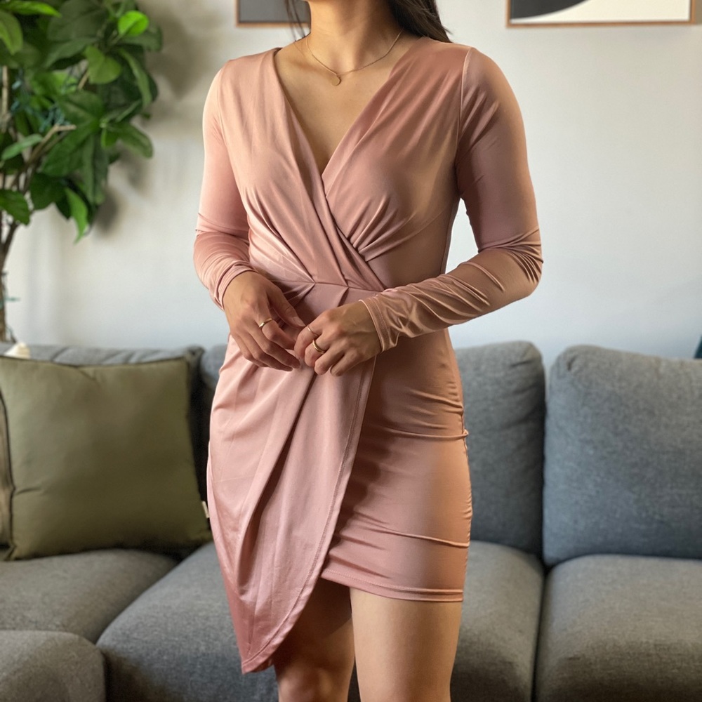 Akira Rose Gold Dress